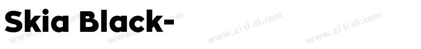 Skia Black字体转换